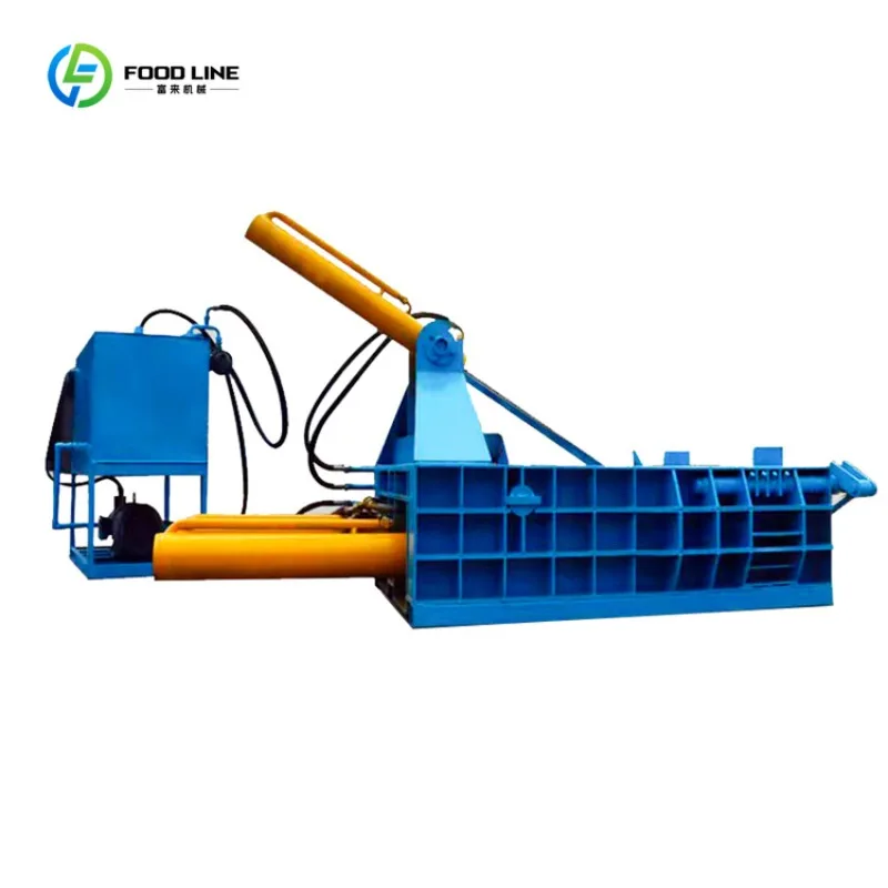Customized 125T Metal Compactor Scrap Metal Baler Hydraulic Car Briquetting Pressing Machine