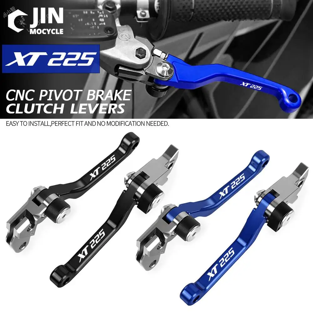 Motocross Pivot Brake Clutch Levers FOR YAMAHA XT225 1987 1988 1989 19990 1991 1992 1993 1994 1995 1996 1997 1998 1999 - 2010