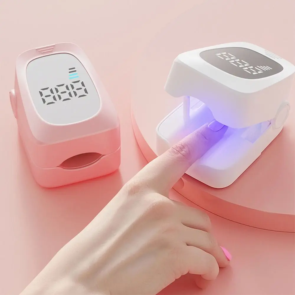 เครื่องอบเล็บเจลแบบพกพา ชาร์จไฟได้ แห้งเร็ว พร้อมตัวตั้งเวลา จอ LED แสดงผล ปิดอัตโนมัติ