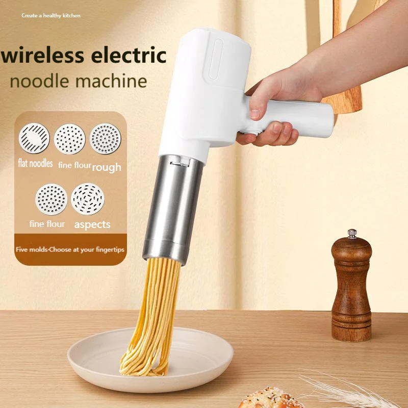 Máquina automática de prensagem de macarrão elétrica portátil máquina de prensagem de macarrão doméstico pequeno 304 aço inoxidável defesa macarrão