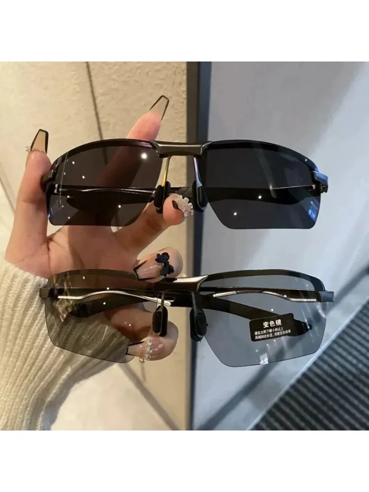 AliExpress XIAORAN Photochromic Half Frame Sunglasses Men Driving Polarized Sun Glasses Outdoor Sports Cycling Night Vision Eyewear UV400 Goggles ﻿