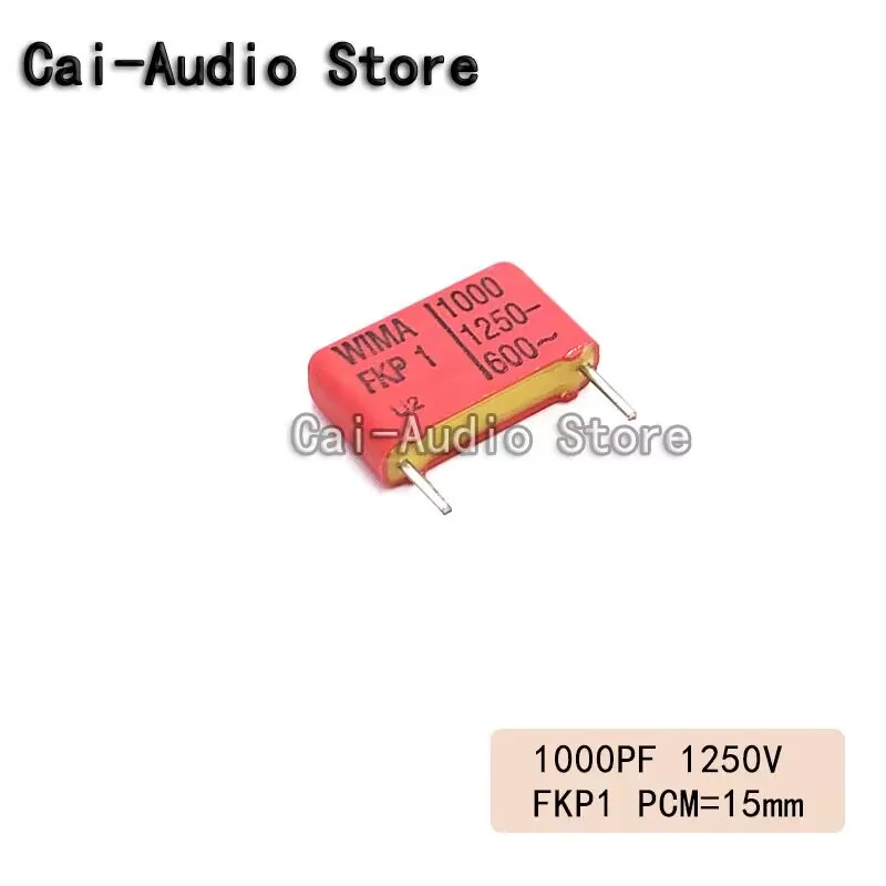 2PCS/5PCS/10PCS/Lot Brand NEW Germany WIMA FKP1 1250V 1000PF 1250V 102  0.001UF Film Capacitor 1250v1000pf 102 Pitch 15mm 10%