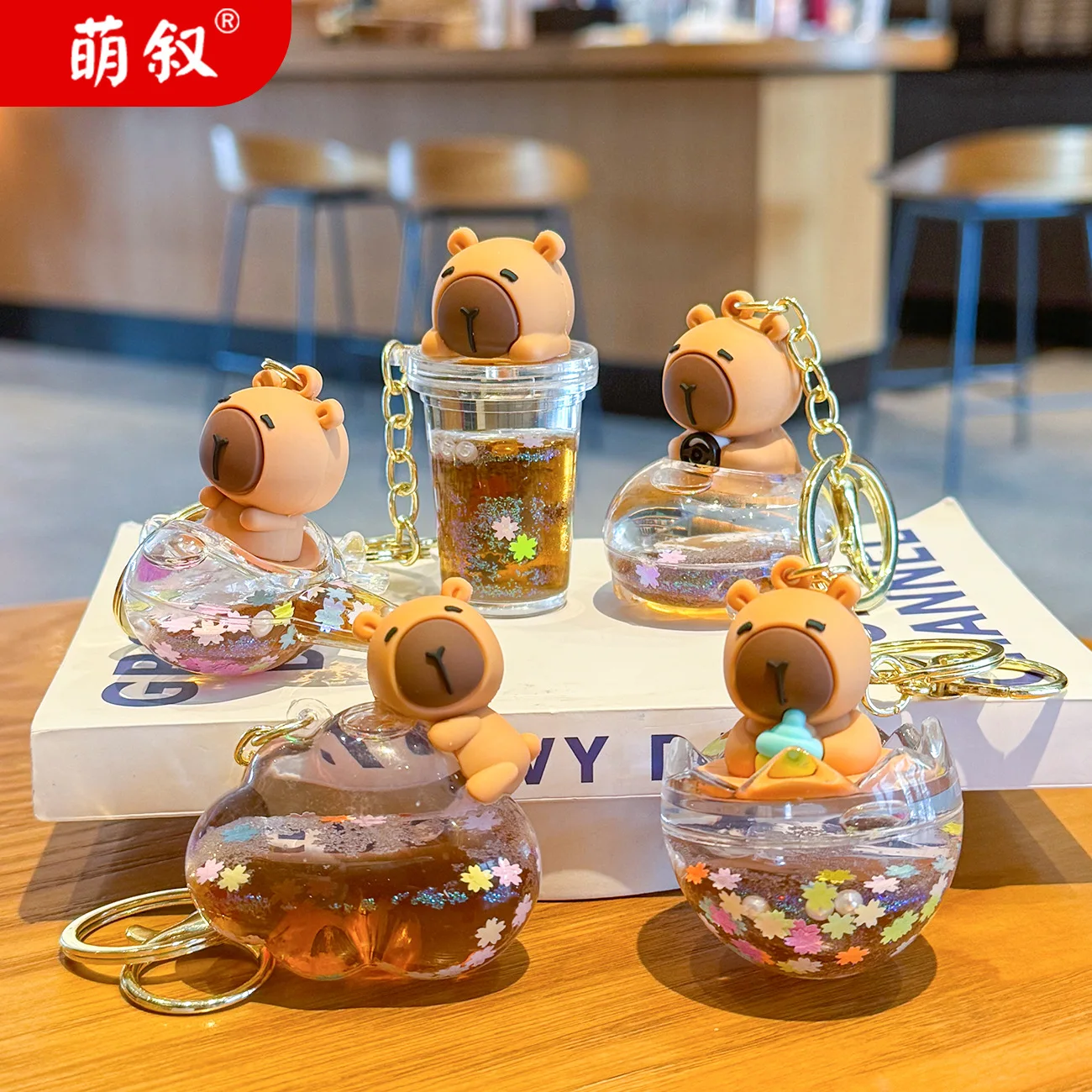 

For Capybara keychain resin figurine as a gift for friends, backpack hanger, or couple keychain.