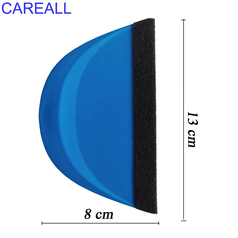 CAREALL 5pcs Semicircular Felt Squeegee Window Film Tint Vinyl Car Wrap Install Tool Sticker Wallpaper Smoothing Plastic Scraper