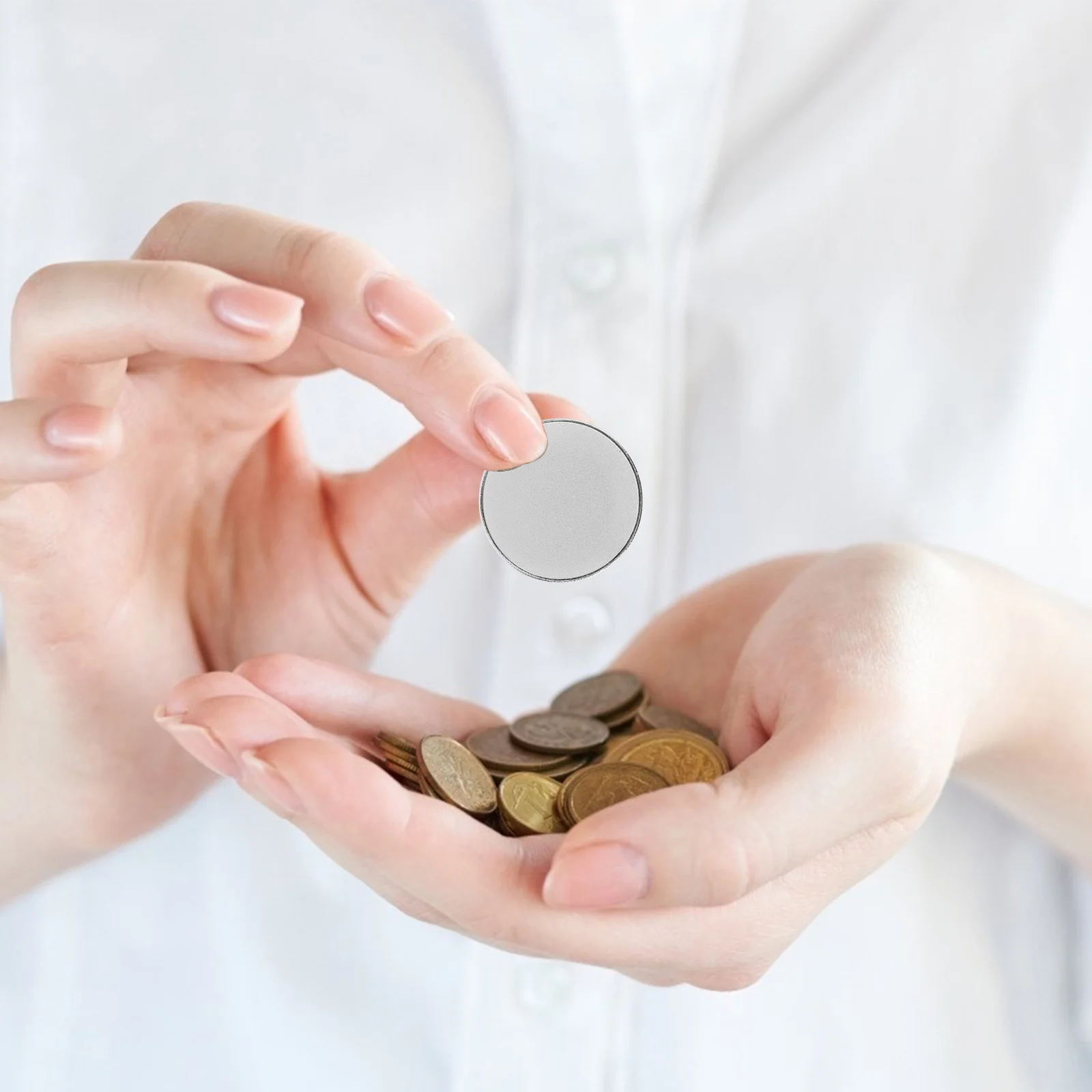 6 Stück DIY leere Gravur-Bastelbedarf-Anhänger für die Sammlung