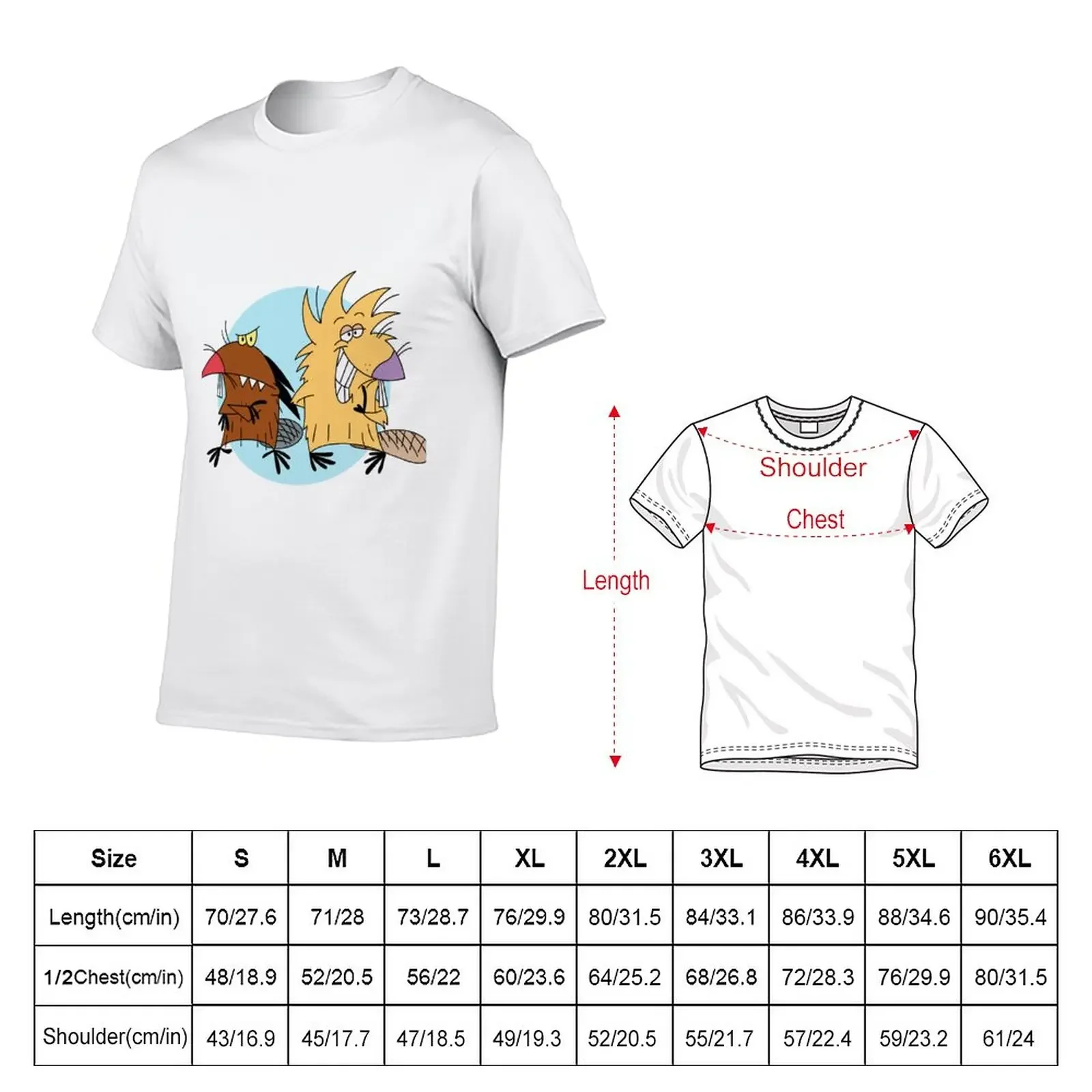 THE ANGRY BEAVERS T-Shirt plus size tops customs design your own mens graphic t-shirts hip hop