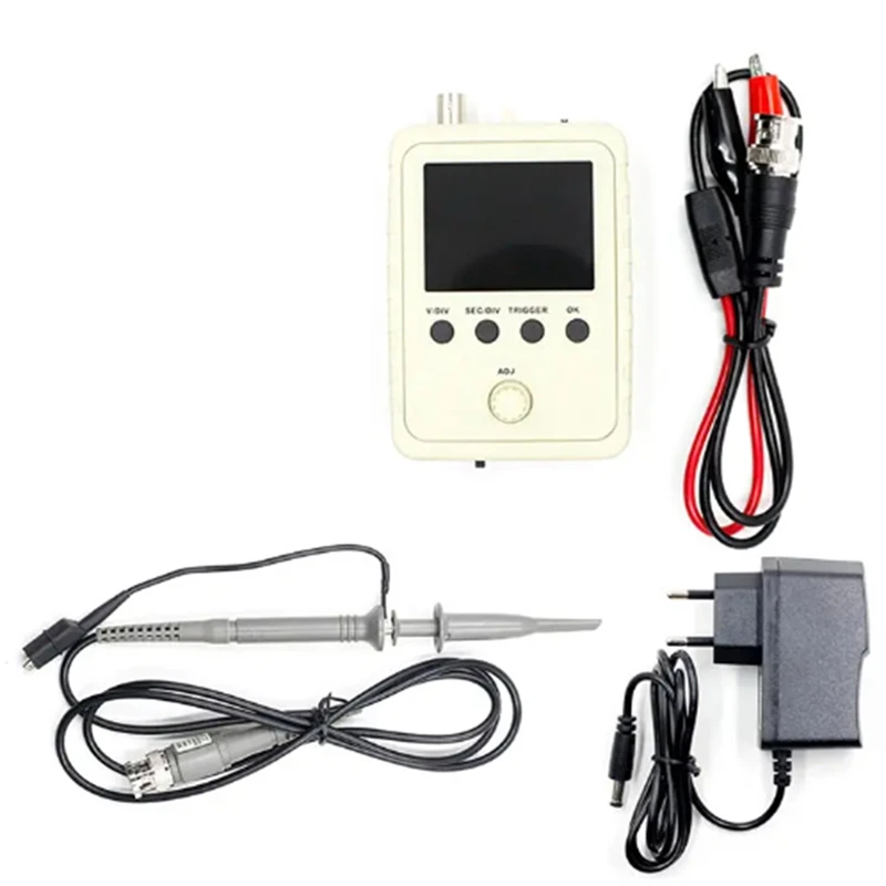 For DSO150 Digital Pocket Oscilloscope Kit 1Msa/S 200Khz Analog Bandwidth Support 80Khz PWM And Firmware Update EU Plug