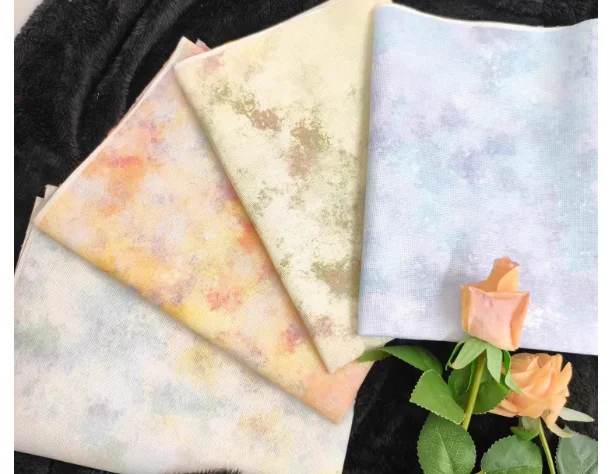 

Colorful fabric cross stitch background fabric cross stitch fabric classical blend dyed fabric hand dyed effect dazzling