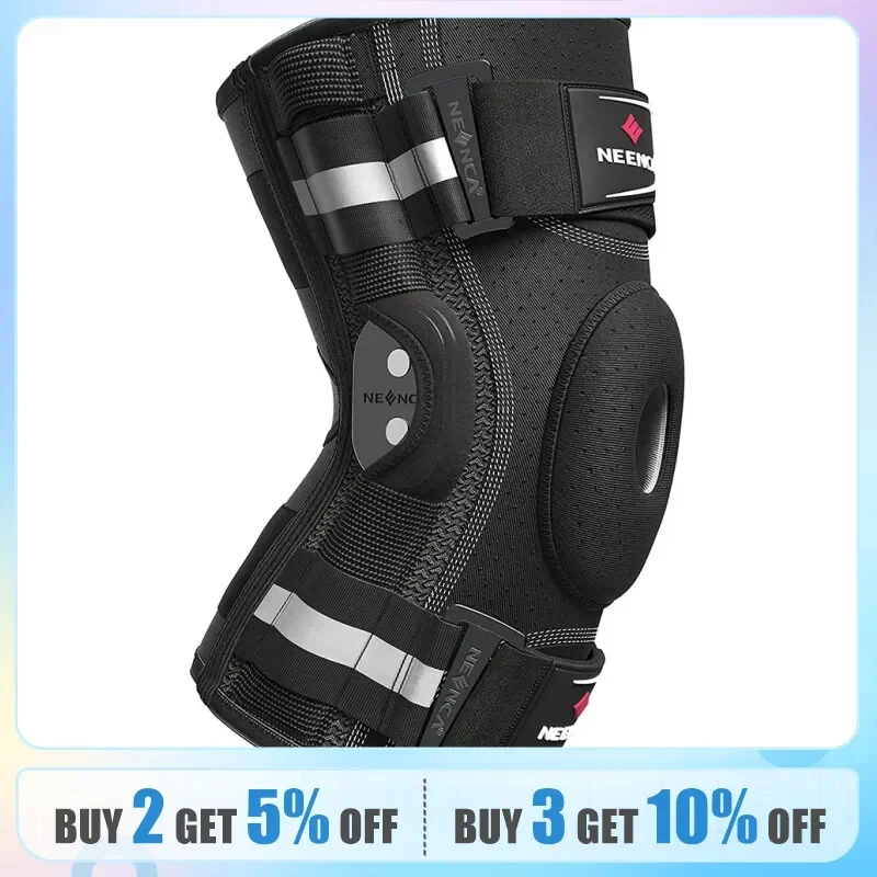 NEENCA Hinged Knee Brace for Knee Pain Knee Support with Side Stabilizers Joint Pain Relief Arthritis Meniscus Tear ACL PCL