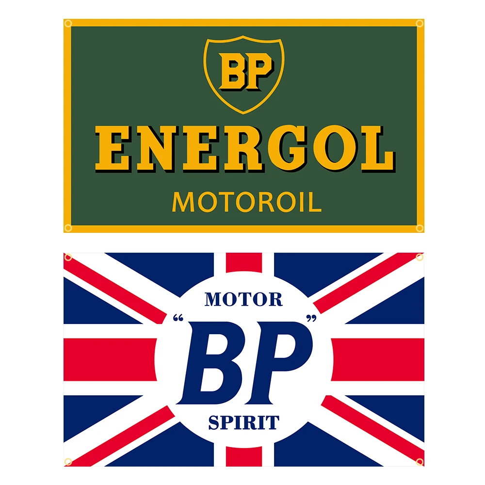 90X150cm BPs Motoroil Oils Racing Car SPIRIT Flag Polyester Printed Garage Decoration Banner Tapestry