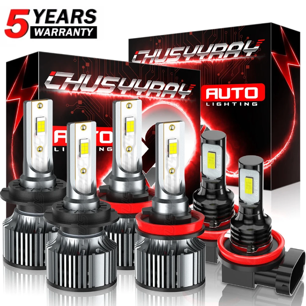 

Для Ford Fusion 2006-2016 6x Canbus H7 H15 H11 светодиодные фары дальнего/ближнего света + комплект противотуманных ламп 12-24 В 1500 Вт 100000LM 6500K