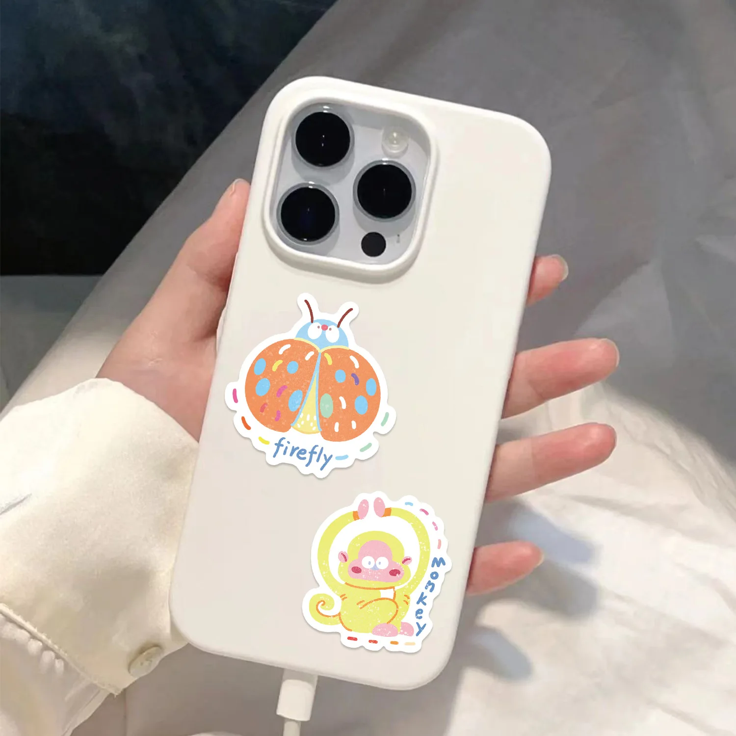 10/50 SZTUK Naklejki Graffiti z Kreskówkowymi Malowanymi Zwierzętami Śliczne Śmieszne Personalizowane Kreatywne Dekoracyjne Wodoodporne Naklejki Graffiti Zabawka dla Dzieci