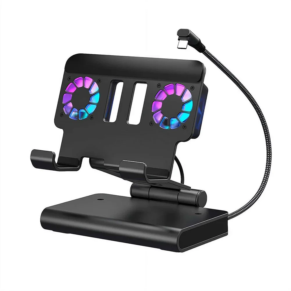 Dual Fan Cooling Expansion Dock for Nintendo Switch 2 4K 144Hz Support Compact Aluminum Alloy Gaming Accessory