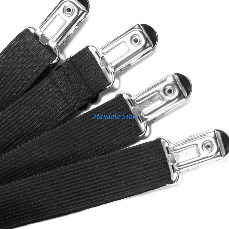 U2JC 4pcs Adjustable Mattress Holder for Bed Sheet Fastener Clips Bedding Accessories