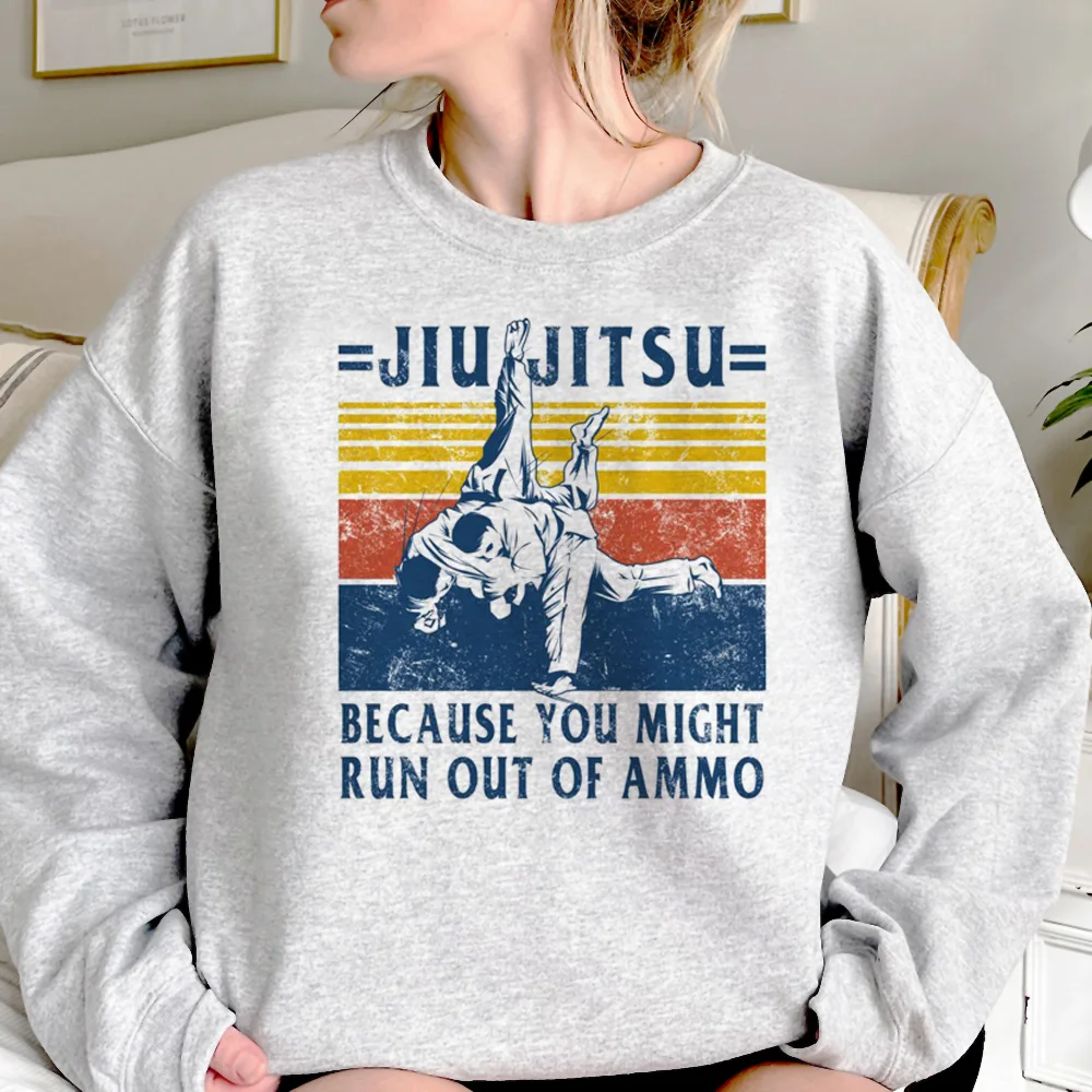 

Bjj Jiu Jitsu hoodies women graphic long sleeve top Fleece 2023 Pullover female graphic pulls