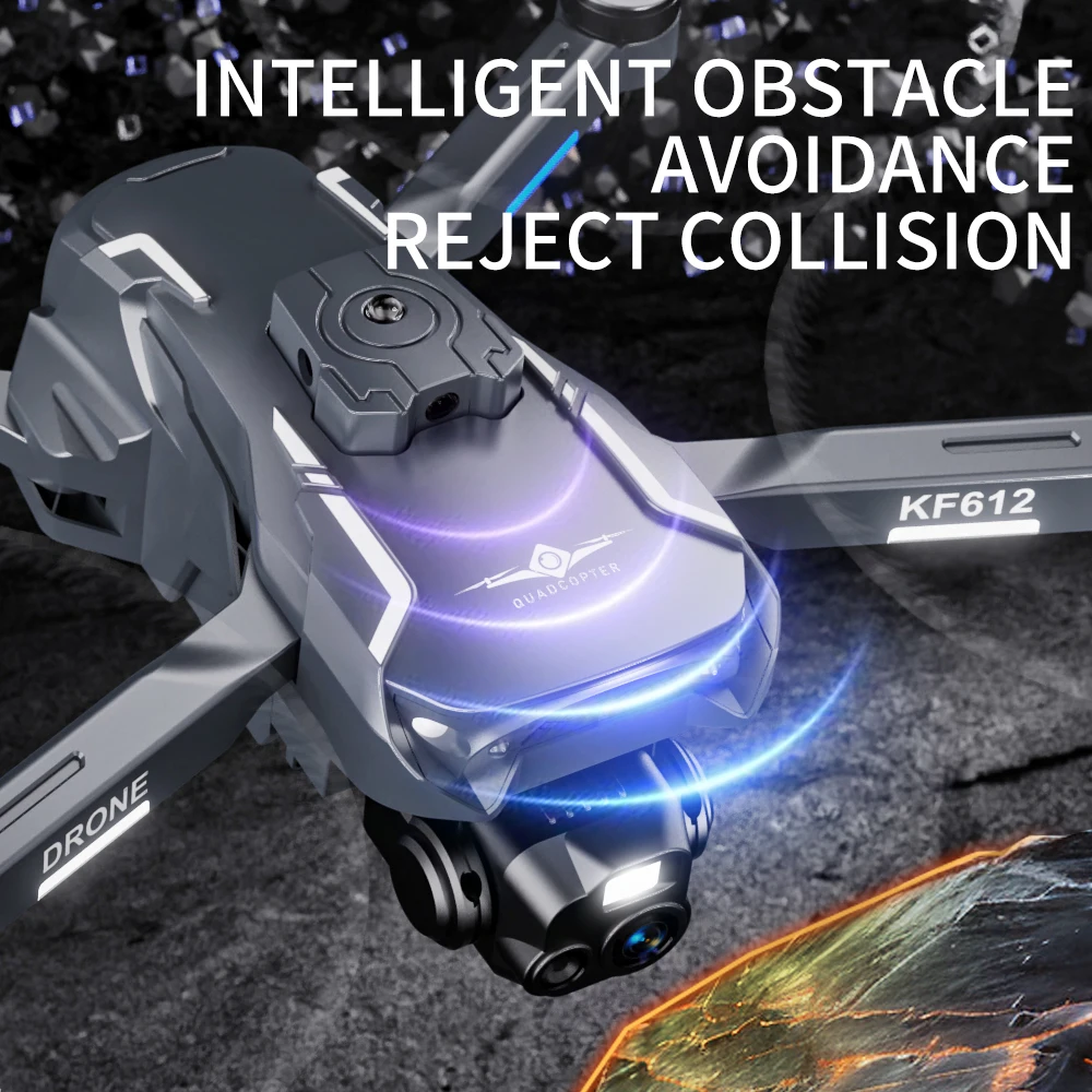 

New KF612 Brushless Professional Drone 8K Dual Camera Quad-Rotor Optical Flow Obstacle Avoidance Remote Control Helicopter toys