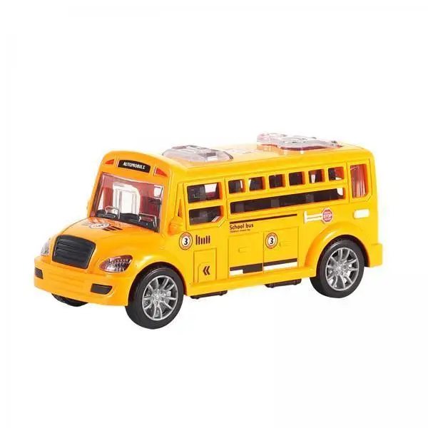 

Educational School Bus Toy Inertia Car Vehicle Kids Toy Model with Openable Door Travel Car for Children Preschools