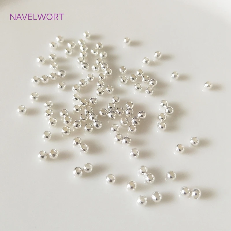 Schmuckherstellungszubehör, 2 mm–6 mm, 14 Karat/18 Karat echt vergoldet, runde Abstandsperlen, Zubehör, DIY-Perlen-Schmuckherstellung – Detail 34