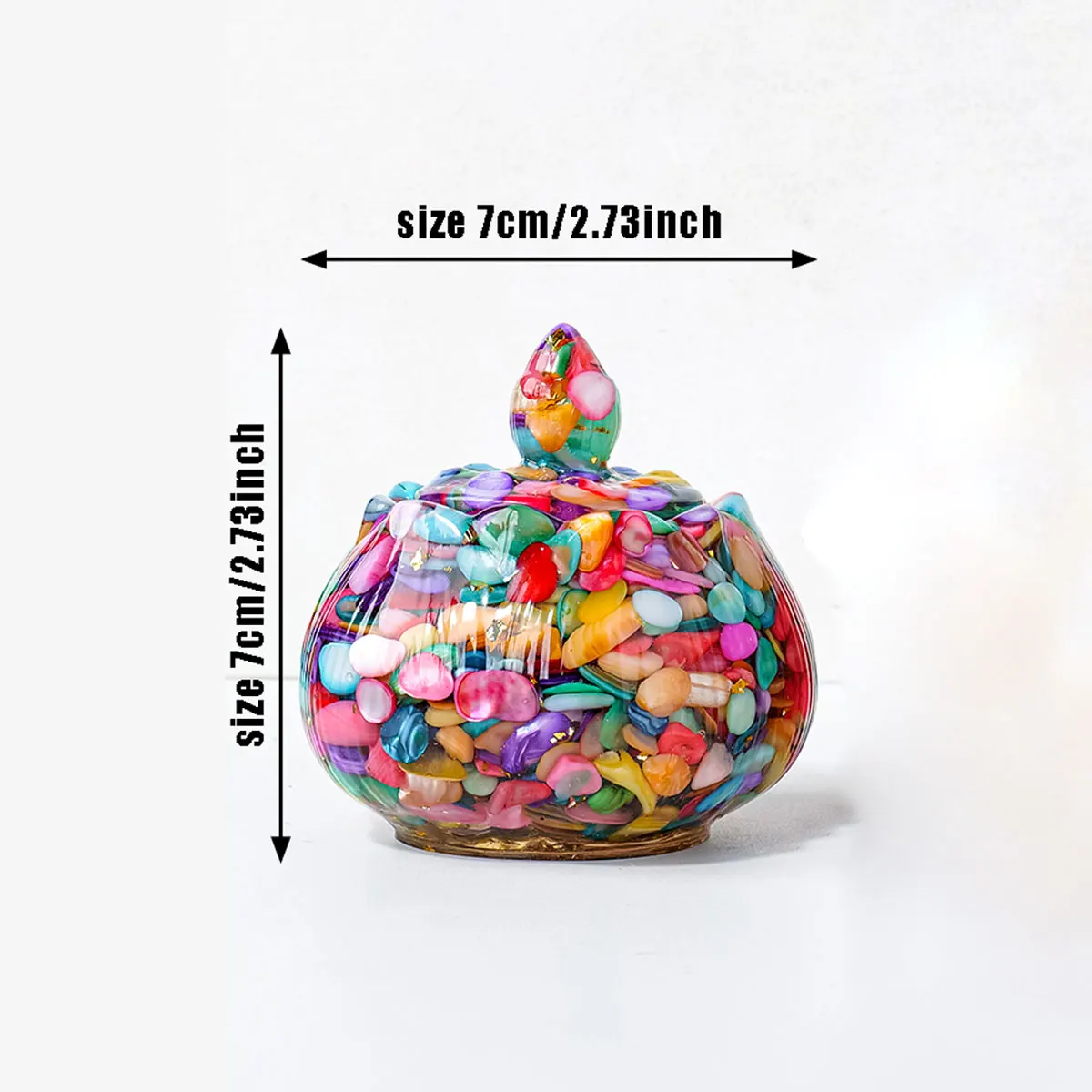1PC Natural Crystal Gravel Stone Resin large Size Lotus Shape Meditation Gift For Home Decor DIY Crystal Delicate Gift
