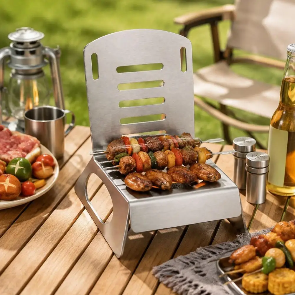 Nonstick Chicken Roasting Rack Stainless Steel Chicken Roaster Rack Vertical Metal Bbq Stand for Whole Chicken for Camping