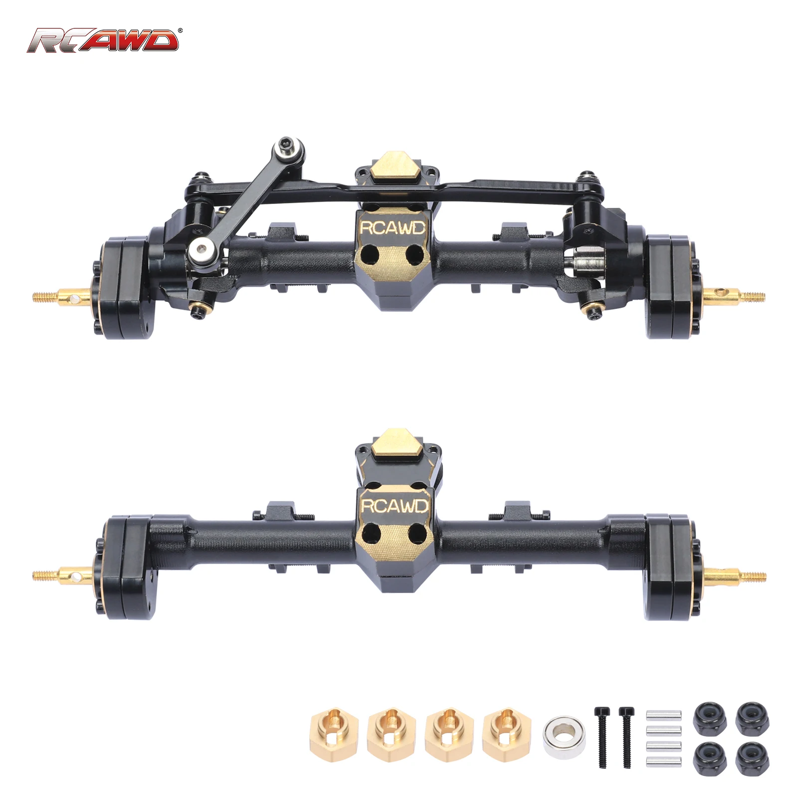 

RCAWD C copper front &rear Portal Axle assembly for Axial 1/24 SCX24 Crawler Upgrades Parts AXI90081 AXI0001 AXI0002 AXI00005