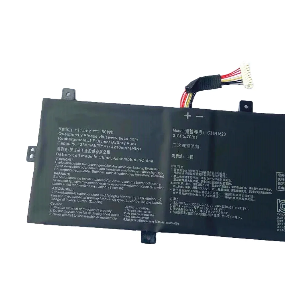 11.55V 50WH Laptop Battery C31N1620 For ASUS ZenBook UX430 UX430UQ UX430UQ-GV015T PRO PU404 PU404UF