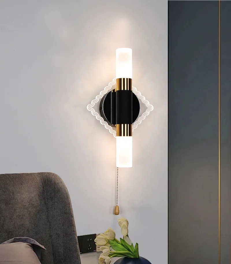 

Минималистичные светодиодные настенные светильники из акрила с эффектом пузырьков для гостиной, спальни, прихожей, декоративные настенные бра, прикроватные светильники для дома настенный светильник часы настенные