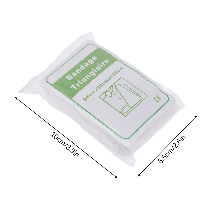 Vendaje Triangular médico para la fijación de roturas, vendaje de emergencia, gasa de primeros auxilios, vendaje Triangular, 1 bolsa