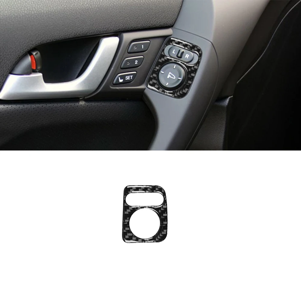 Memory Seat Button Sticker Decorate Cover Trim for Acura TSX 2009-2020 2021 2022 2023 Car Interior Accessories Carbon Fiber