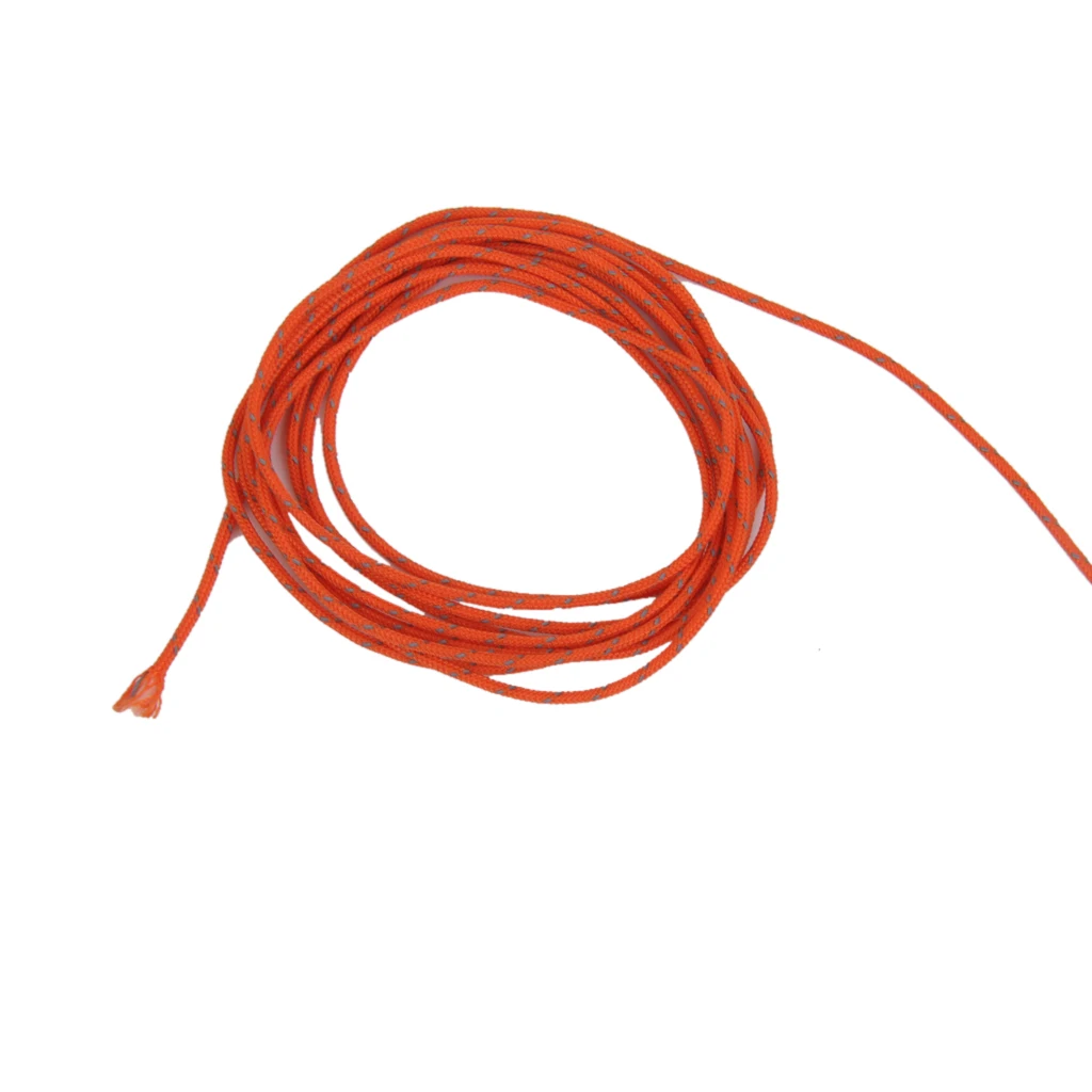 1.8mm Reflective Cord Guy Rope for Camping Awning Tent 20m Orange