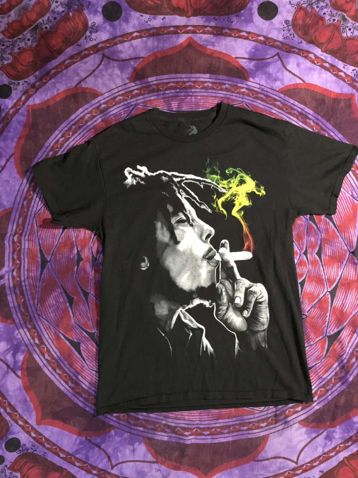 Футболка Bob Marley Zion Rootswear M «дымчатая повседневная»