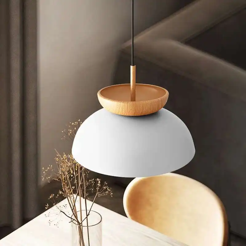 Modern LED Ceiling Light Minimalist Wooden Hanging Lamp For Aisle Balcony Cloakroom Interior Home Decor Lighting Fixture Luster
