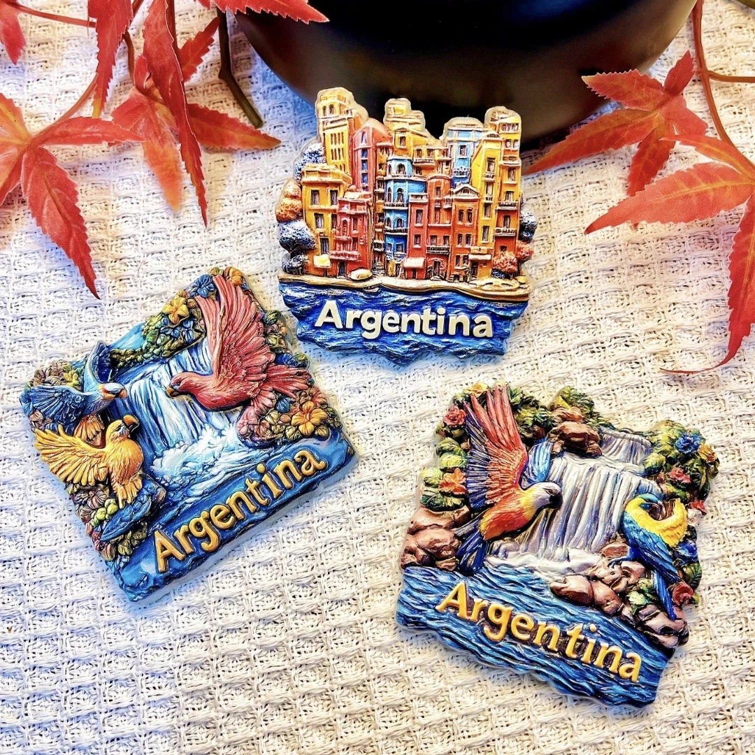 South America Argentina Tango 3D Fridge Magnets Tourism Souvenir Refrigerator Sticker Handicraft Gift Decoration