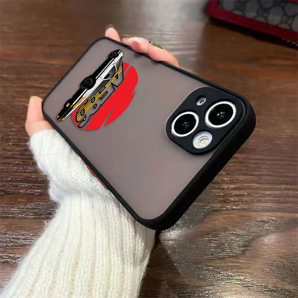

I-Initial D AE86 Tail Light Vehicle Matte Phone Case For Redmi NOTE 14 13 12 12S 11 11T 11S 10 10S 9T 9 9S 10X PRO PLUS TPU Case