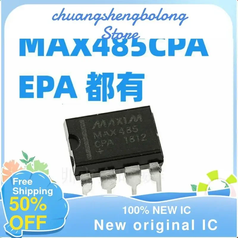 20PCs max485cpa/max485epa dip-8 bus transceiver chip new original IC