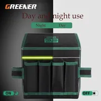 Greener Thicked Tool Bag Wear-resistent Hardware Tools Storage Bags Waterproof Tool Waist Bag Multiple Pockets Tools Organizer