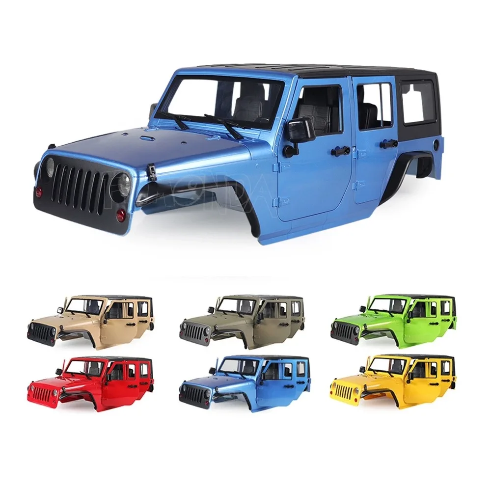 1/10 Scale Jeep Wrangler 5-Door Hard Body Shell 313mm Wheelbase for SCX10 90046 RC Crawler
