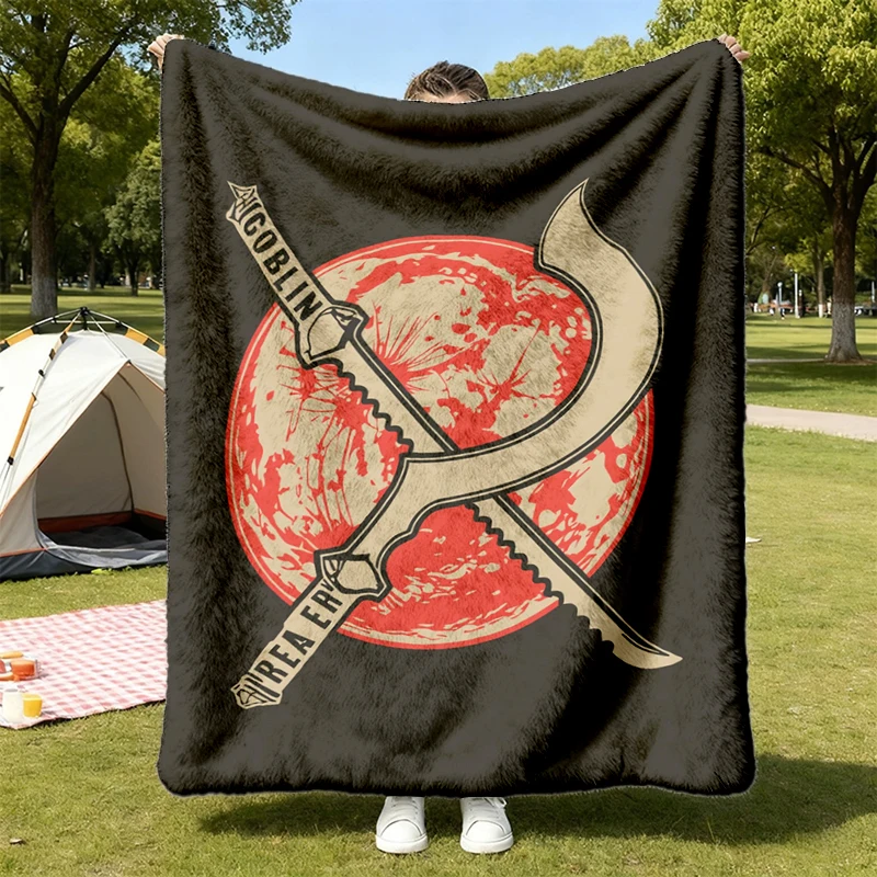 Red Rising, Reaper, Goblin, darrow, sevro, Vintage Flannel Blanket, book lover gift