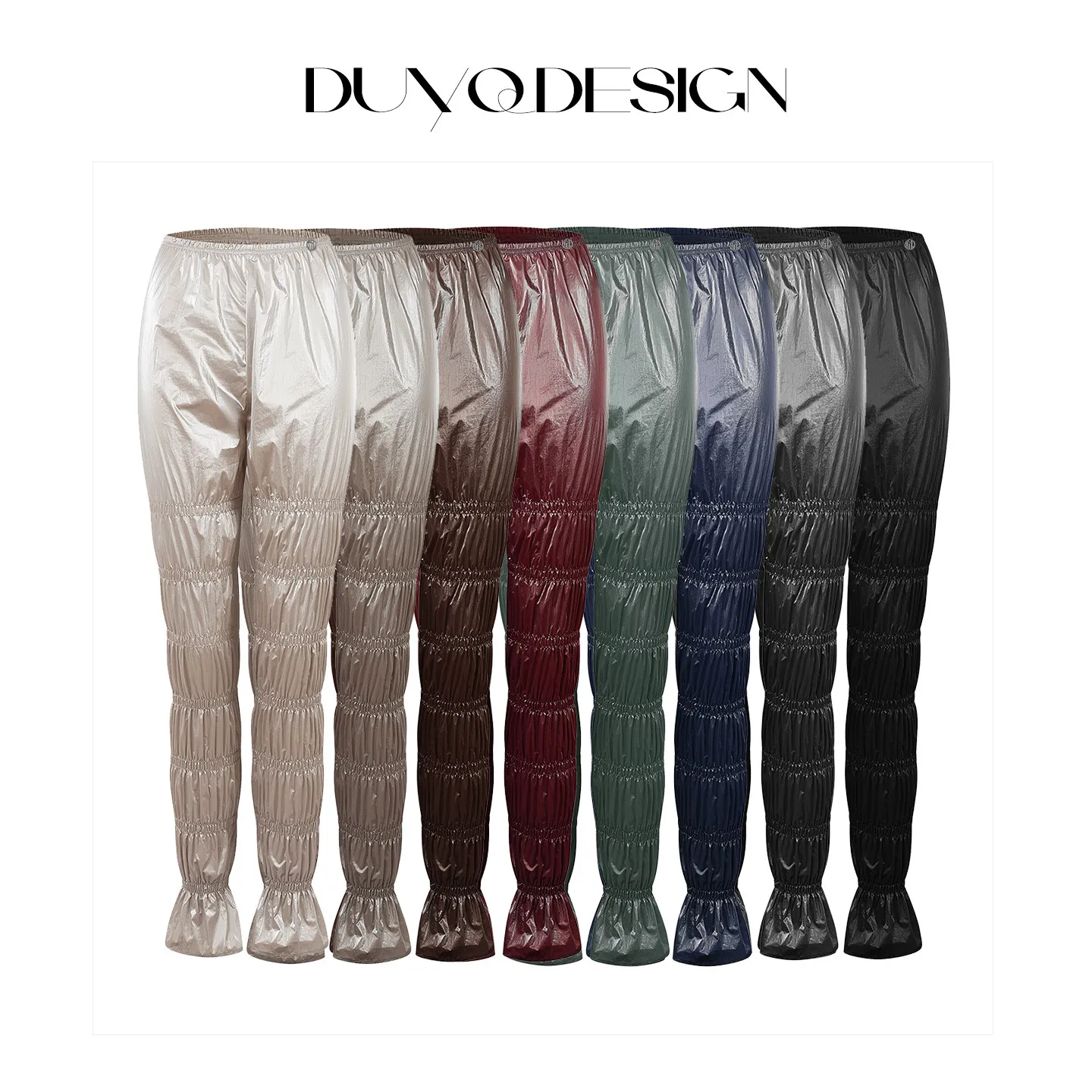 Customized Latin Dance Wide-legged Pants Female Adult High-waist Bouffant Pants Modern National Standard Dance Practice Clothing