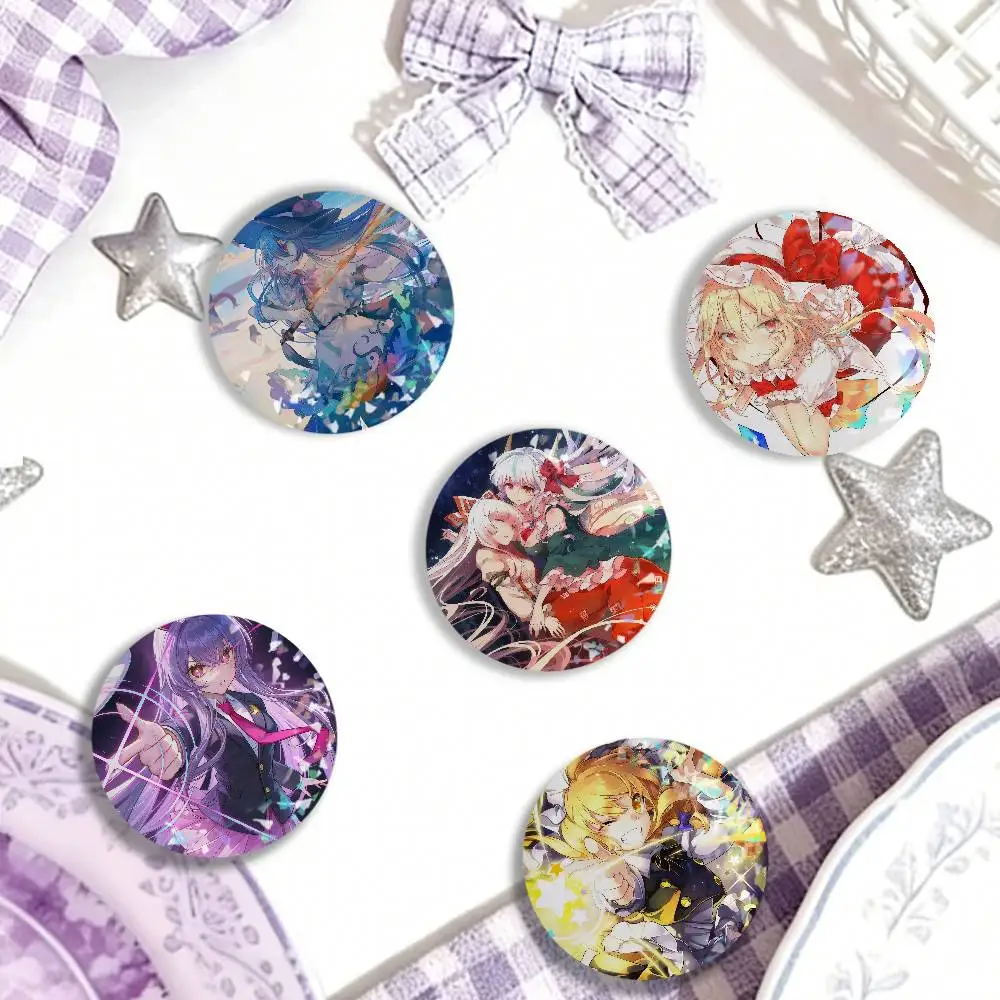Game T-Touhou Project Laser Badge Clothes Backpacks Hats Accessories Gifts For Children Friends Fans Collectibles