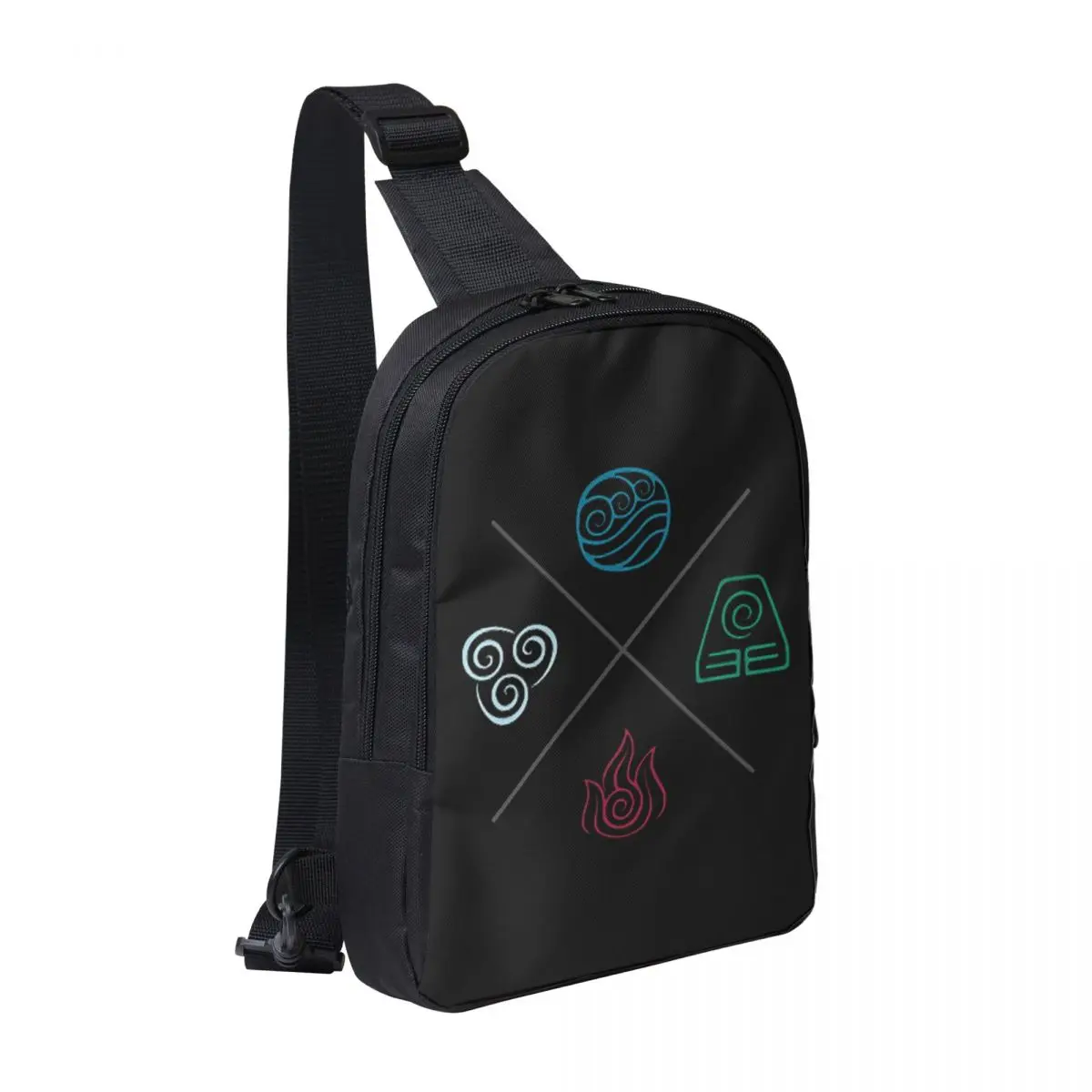 

Avatar The Last Airbender Four Elements Chest Bag Men Sling Crossbody Backpack Chest Bag Daypack Shoulder Bag