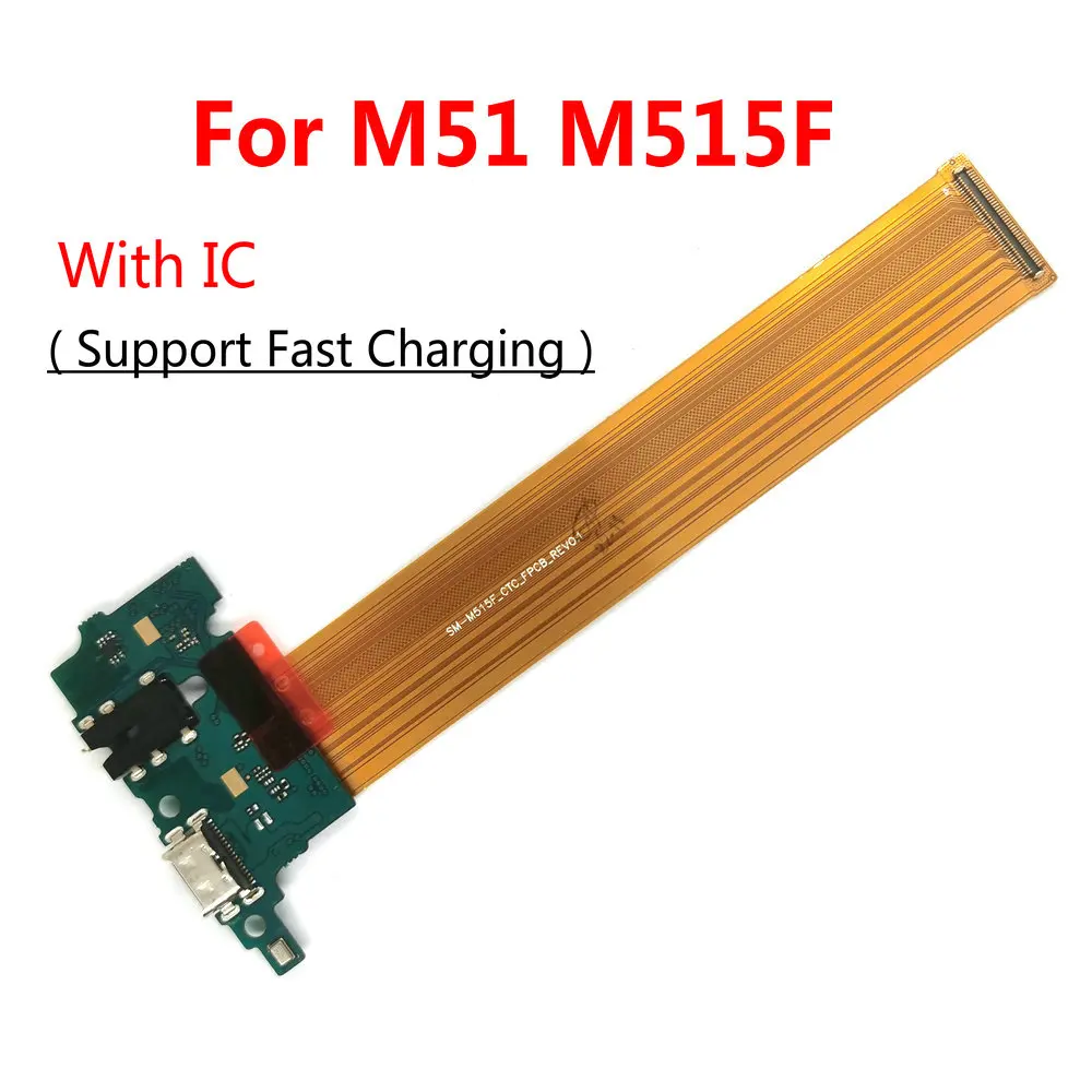 For Samsung M51 M515 M515F USB Charging Dock Port Board Connector Main Motherboard Flex Cable