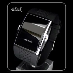 New Black Led Digital Military Watches Men Wristwatches Luxury Brand Curved Screen Fashion Sports Watches Male Electronic Clock