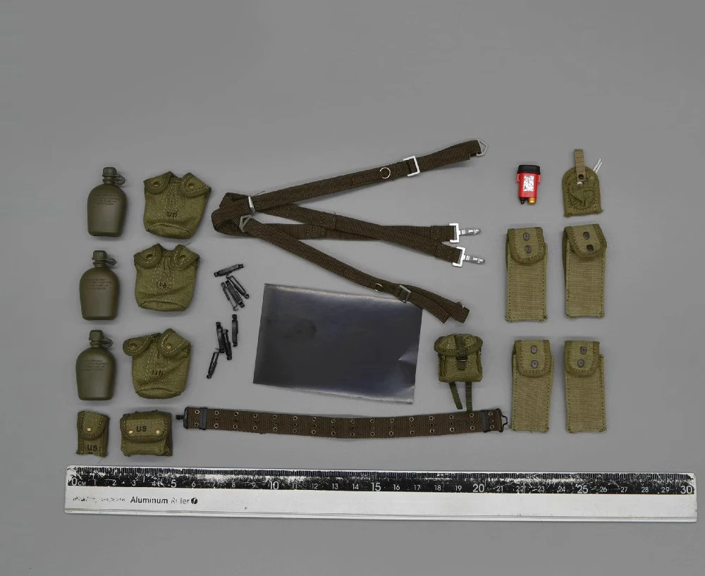 1/6 UJINDOU UD9034 US. Soldier Vietnam War Operation 1970 Toys Model Waist Belt Water Bottle Bag Accessories For 12