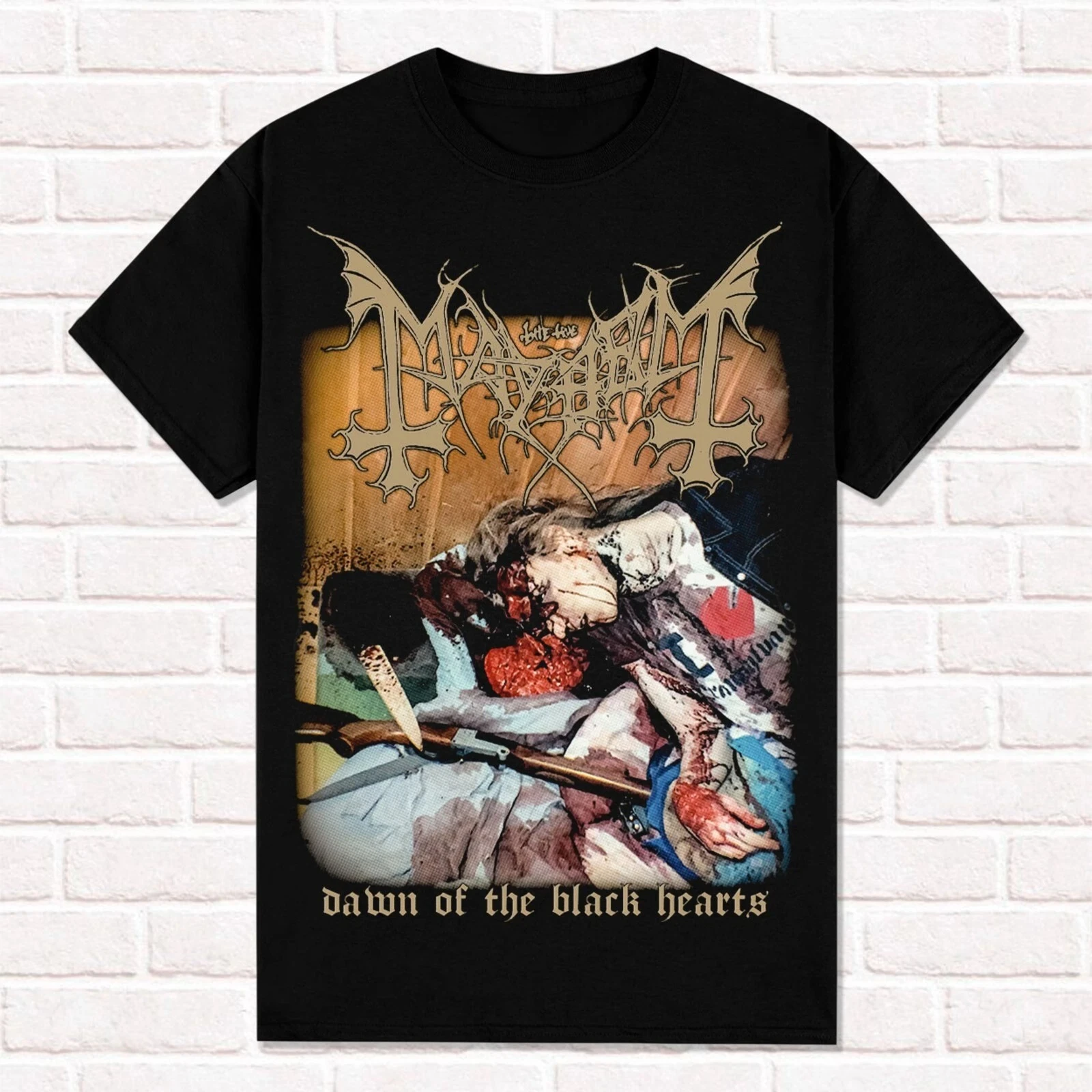 2025 Mayhem T-Shirt Dawn of The Black Hearts 1995 True Norwegian Black Metal T Shirt Cotton Tees Tops women Short Sleeve
