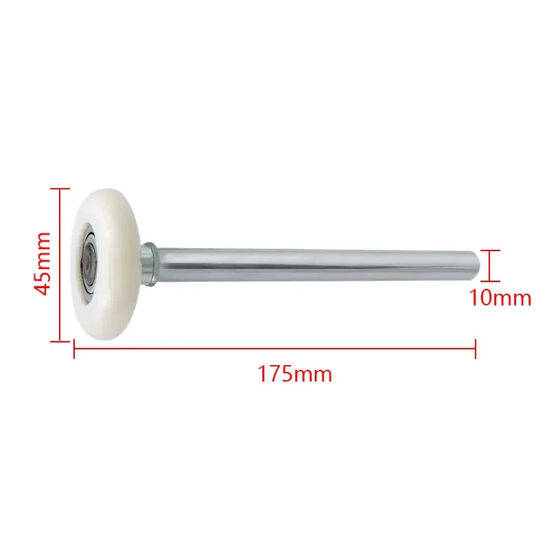1pc Heavy Duty White Nylon Garage Door Roller Wheel Ball Sealed Bearing 105mm/120mm/175mm Length suit for the heaviest of doors