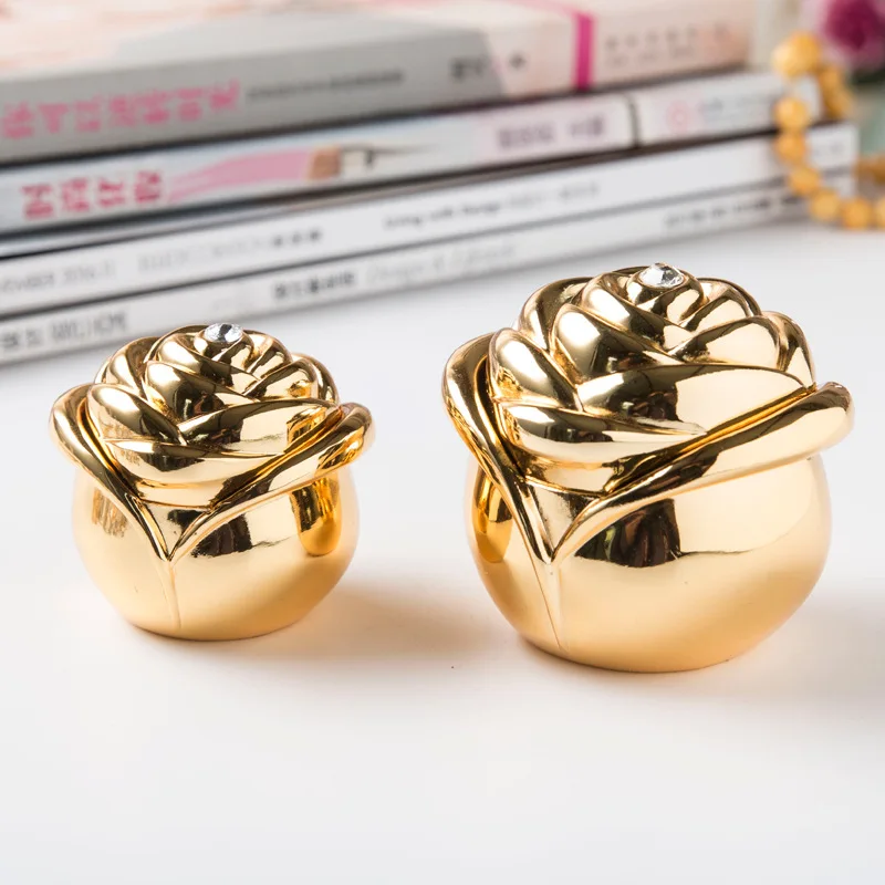 Creative Rose Bud Shape Rings Storage Boxes Wedding Decorative Gift Box Girl Friend Gift box JB024