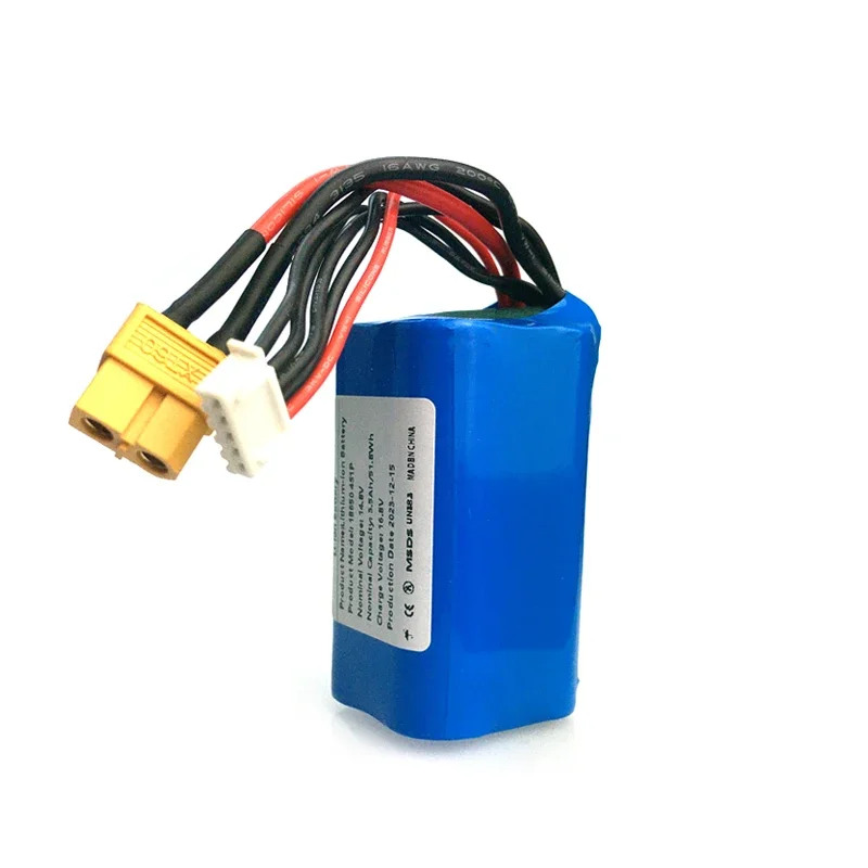 4S1P 14.8V 3500mAh Rechargeable Li-ion Battery 51.8Wh for Various RC Airplane Quadrotor, with Connector XH2.54+XT60