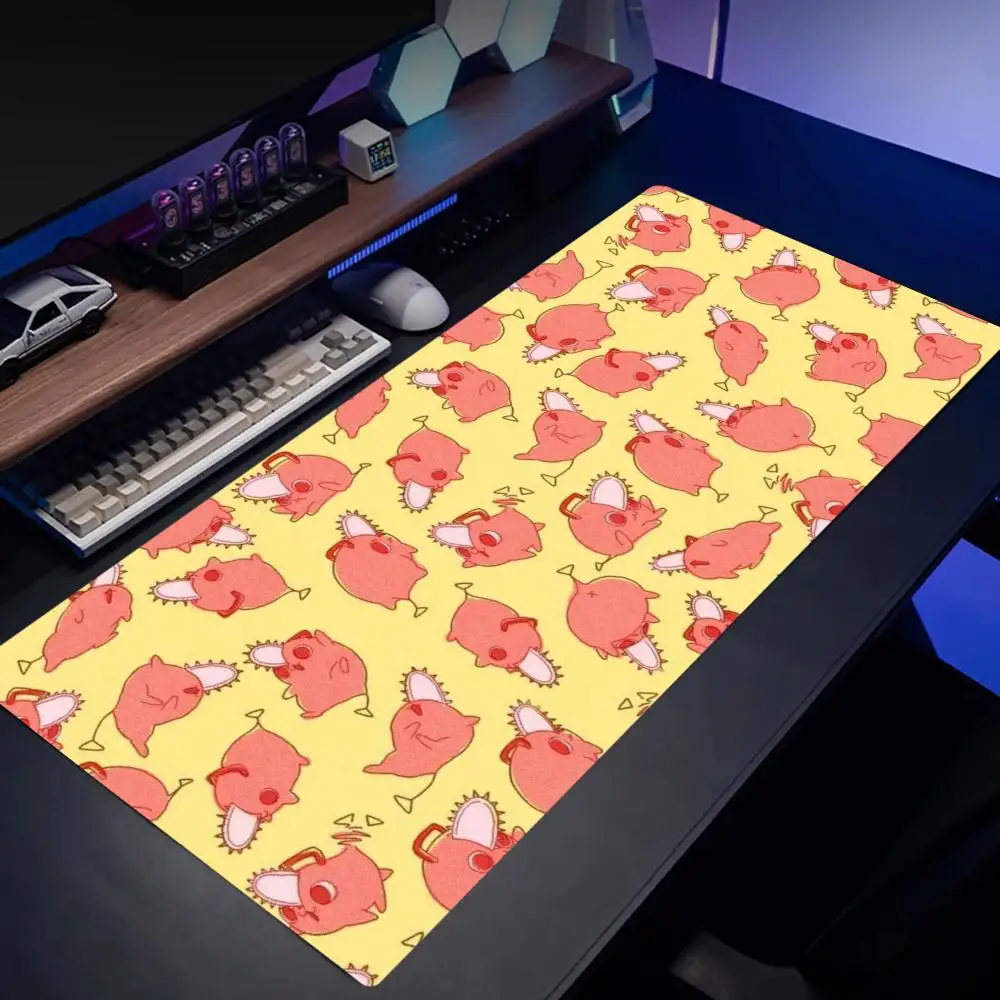 

Pochita Mouse Desk Mats Gaming Mats Mousepad Gamer Offices Accessories Mouse Mat Playmat Mouse Carpet Desk Pad Rug 900x400