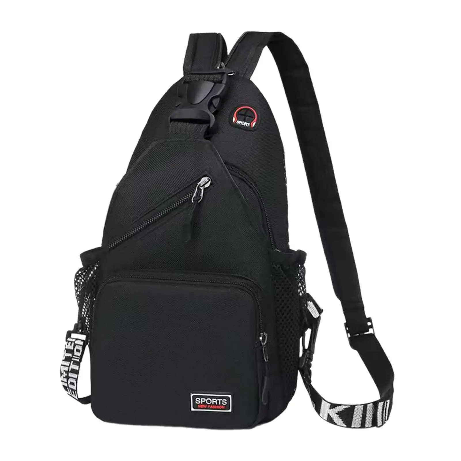 

Men’s Chest Bag Pouch Handbag Shoulder Bag for Fishing Walking Climbing black